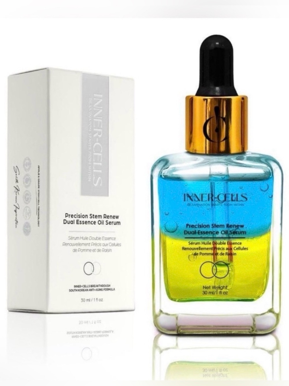 Inner-Cells Precision Stem Renew Dual Essence Oil Serum — Retail $400